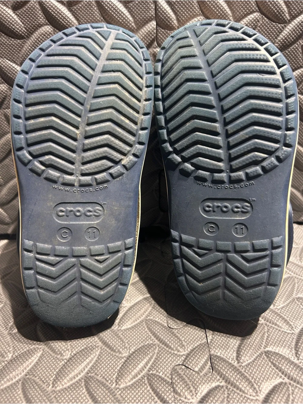 Crocs Kids Crocbrand Blue Clog Size 11